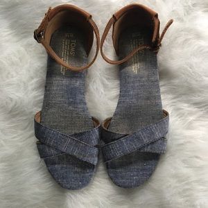 TOMS Blue Chambra Women’s Correa Sandals